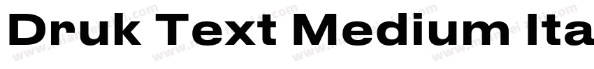 Druk Text Medium Italic字体转换